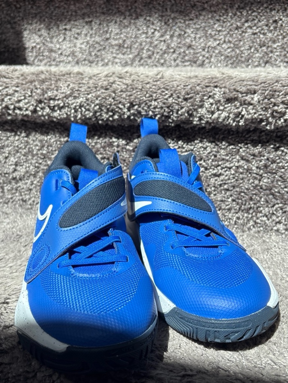 Nike Royal Blue Kids Sneakers with Black Accents